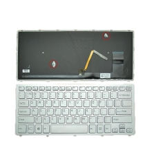 Bàn phím Laptop Sony Vaio SVF14N, Fit 14N (LED - Bạc)